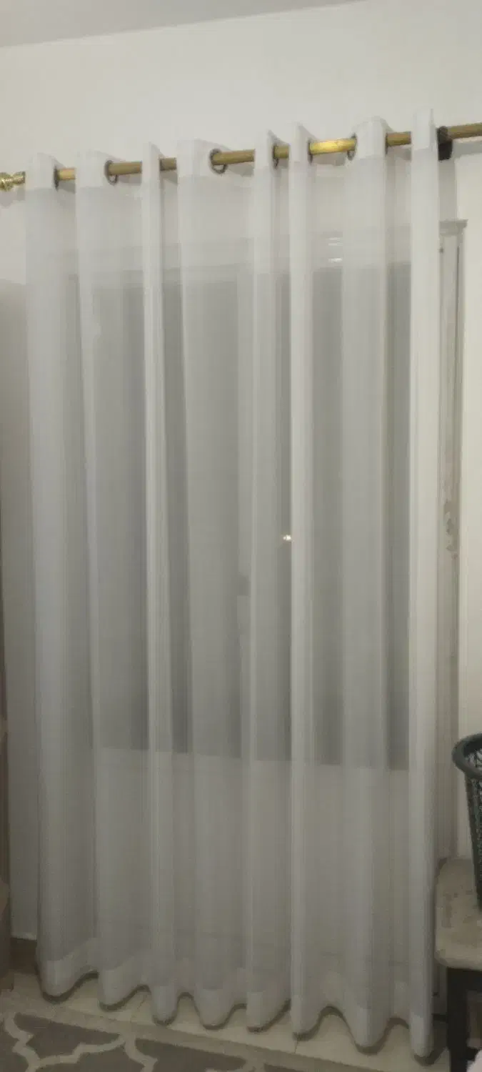 یک عدد پرده حریر|پرده، رانر، رومیزی|رشت, کوی حسینی|دیوار