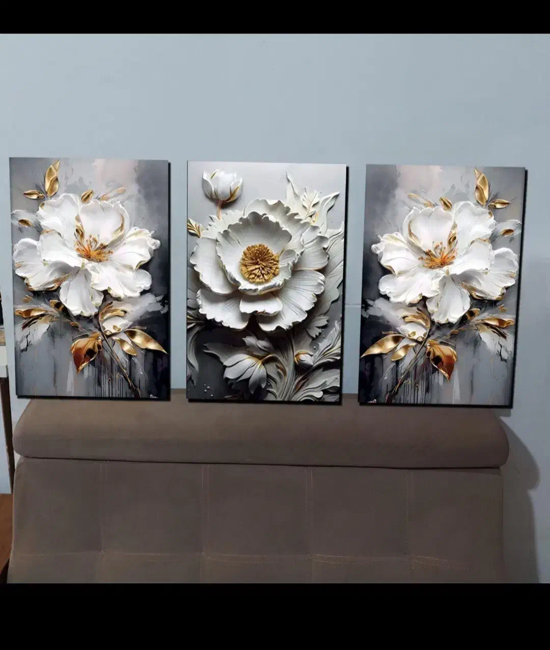 تابلو سه تیکه دکوراتیو چاپی بسیار زیبا|تابلو، نقاشی، عکس|سنندج, |دیوار