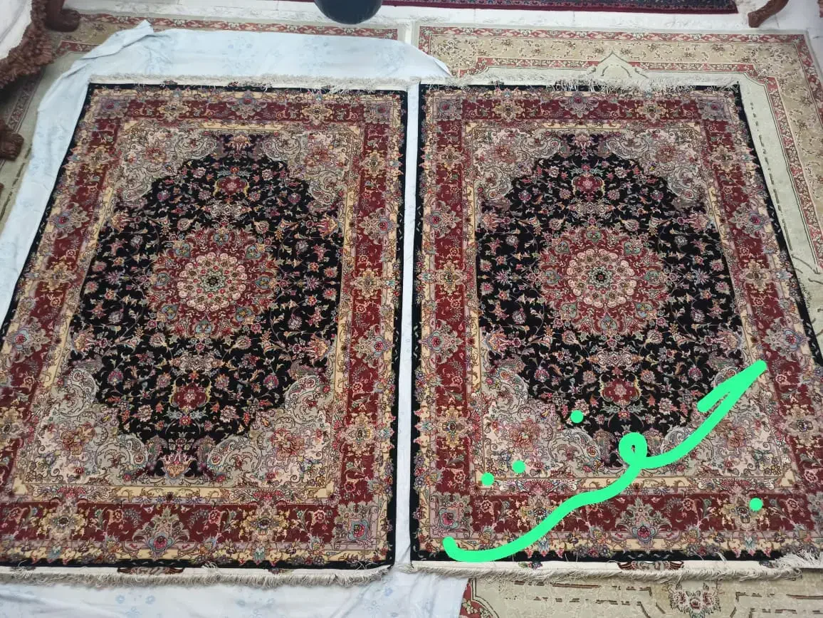 فرش ابریشم دست باف|فرش|احمدآبادمستوفی, |دیوار