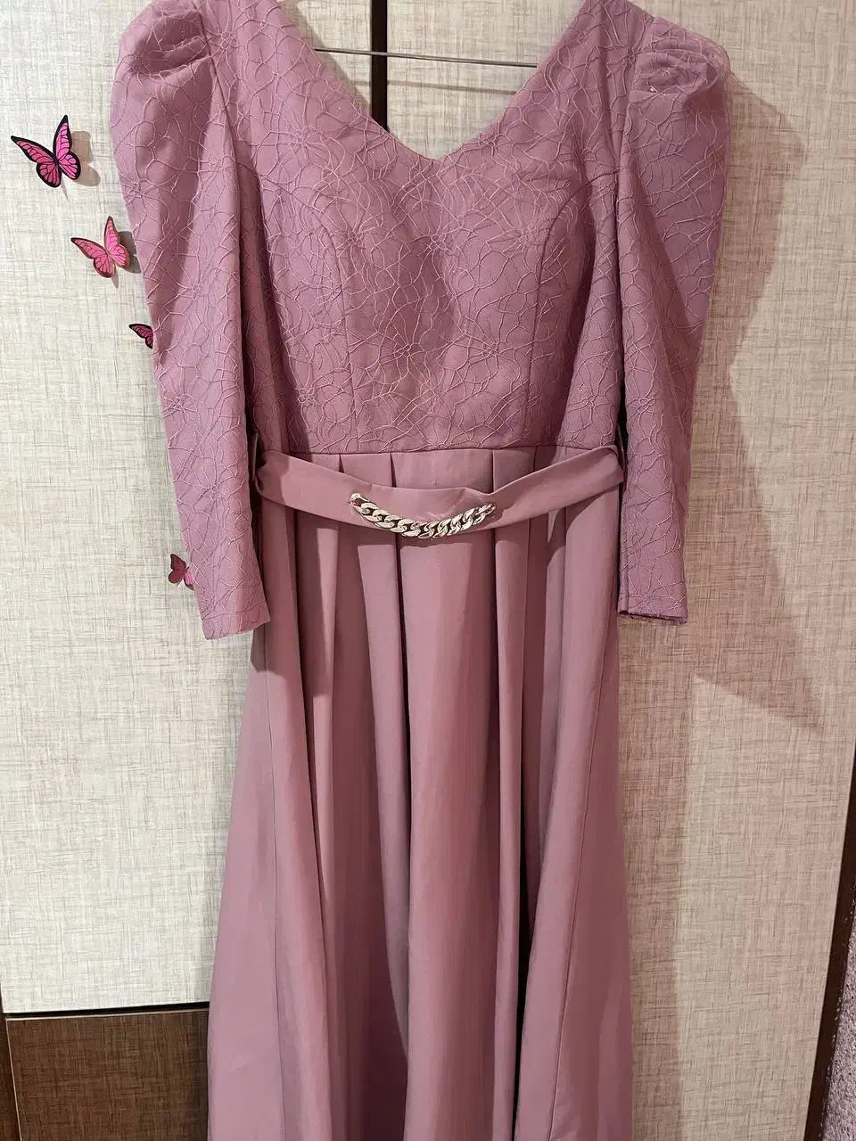 ۲ عدد لباس مجلسی صورتی و مشکی|لباس|رودسر, |دیوار