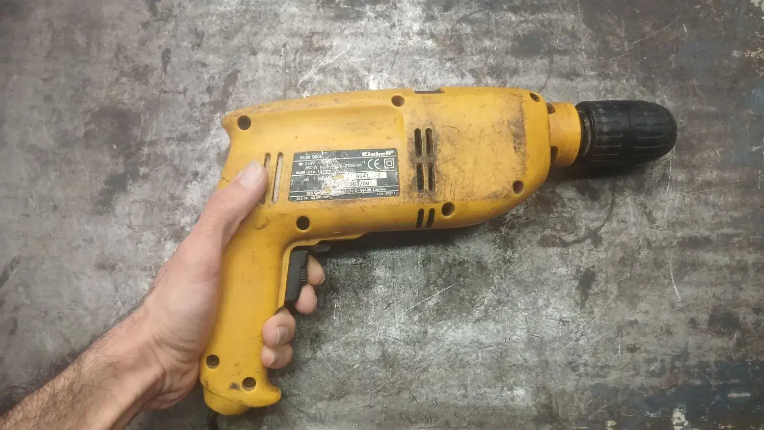 دریل آینهل قدیمی پر قدرت|ابزارآلات|رشت, بیجارپس|دیوار