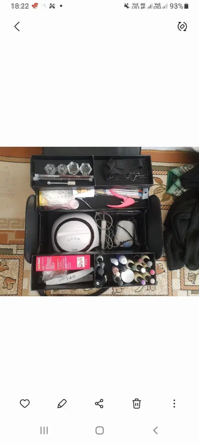 وسایل کاشت ناخن خیلی کم استفاده شده|آرایشی، بهداشتی، درمانی|اراک, |دیوار