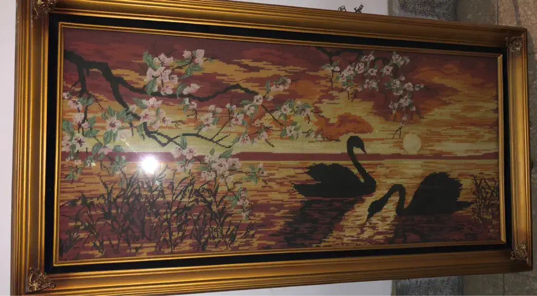 تابلو کوبلن با قاب چوبی|صنایع دستی و سایر لوازم تزئینی|تهران, پاسداران|دیوار