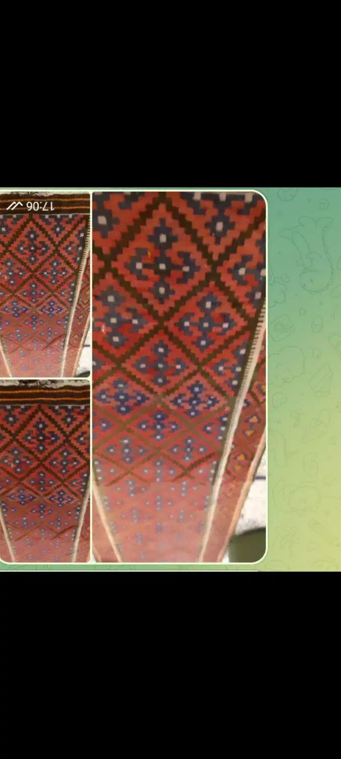 کلیم دست باف قدیمی|فرش|قزوین, |دیوار