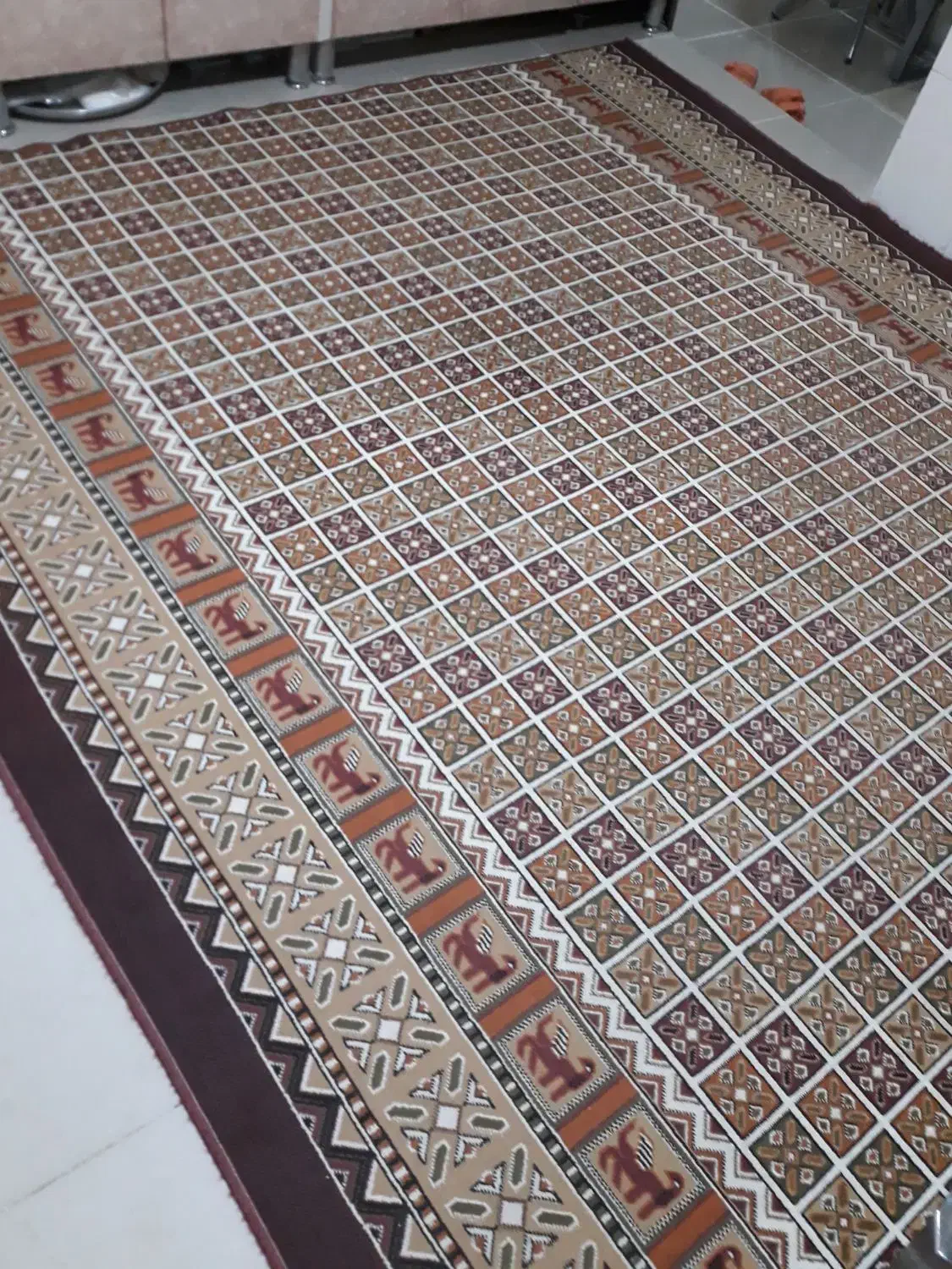 یک تخته گلیم فرش دوونیم دردوونیم|گلیم، جاجیم، گبه|کرمانشاه, |دیوار