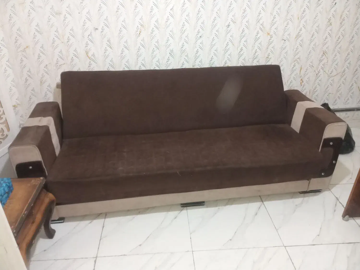 مبل سه نفره تخت شو|مبلمان خانگی و میز عسلی|زنجان, |دیوار