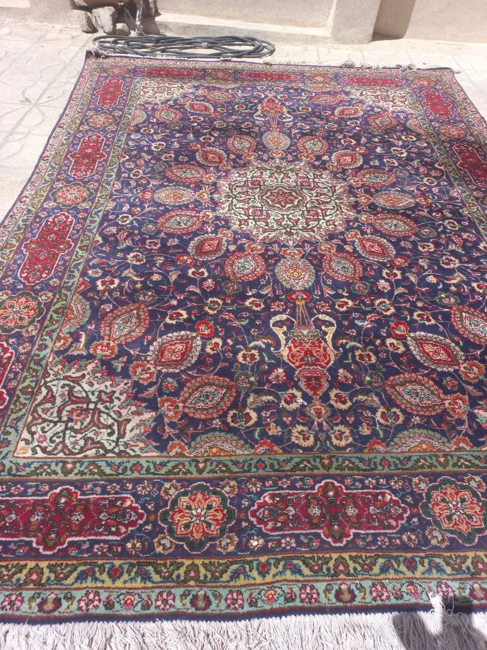 قدیمی|فرش|ایوان, |دیوار