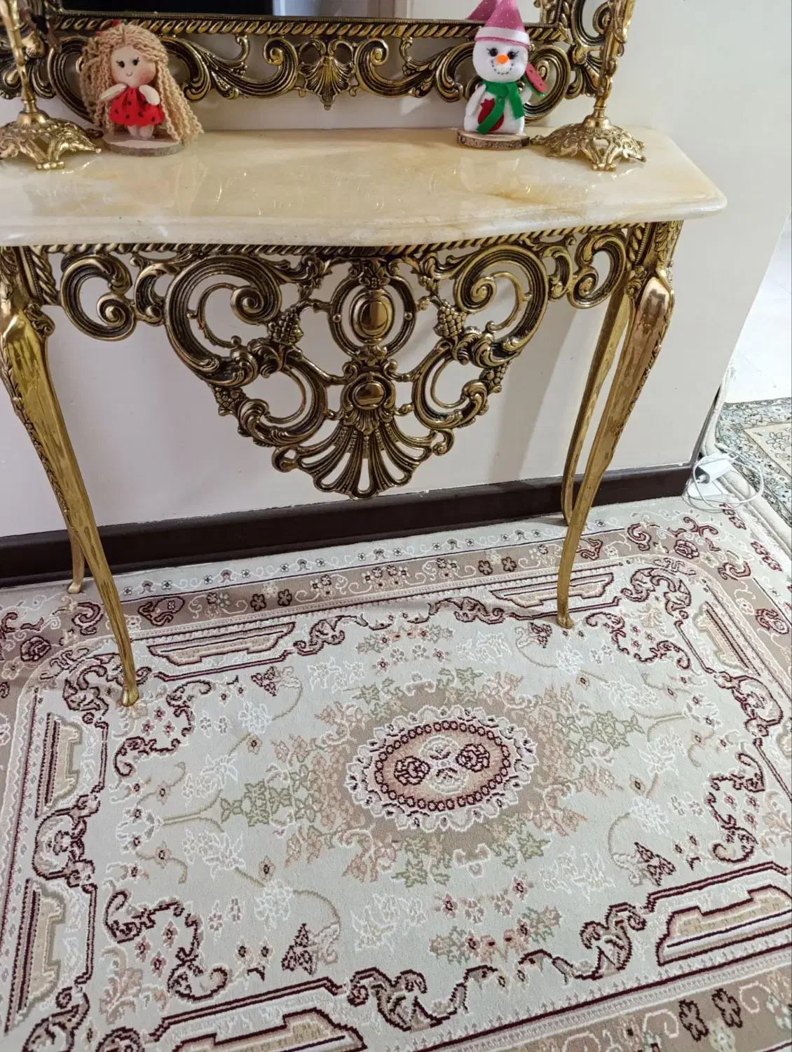 آینه کنسول و شمعدونی برنجی سیاه قلم کاسه میوه|صنایع دستی و سایر لوازم تزئینی|پاکدشت, شهرک امام رضا|دیوار