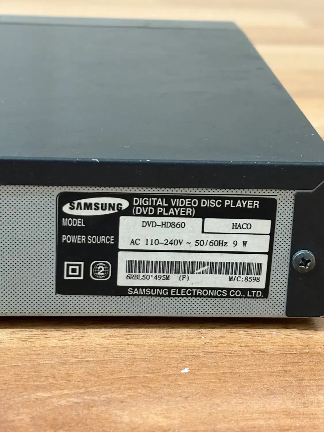 DVD پلیر سامسونگ مدل DVD-HD860|پخش‌کننده DVD و ویدیو|تهران, شهرک مخابرات|دیوار