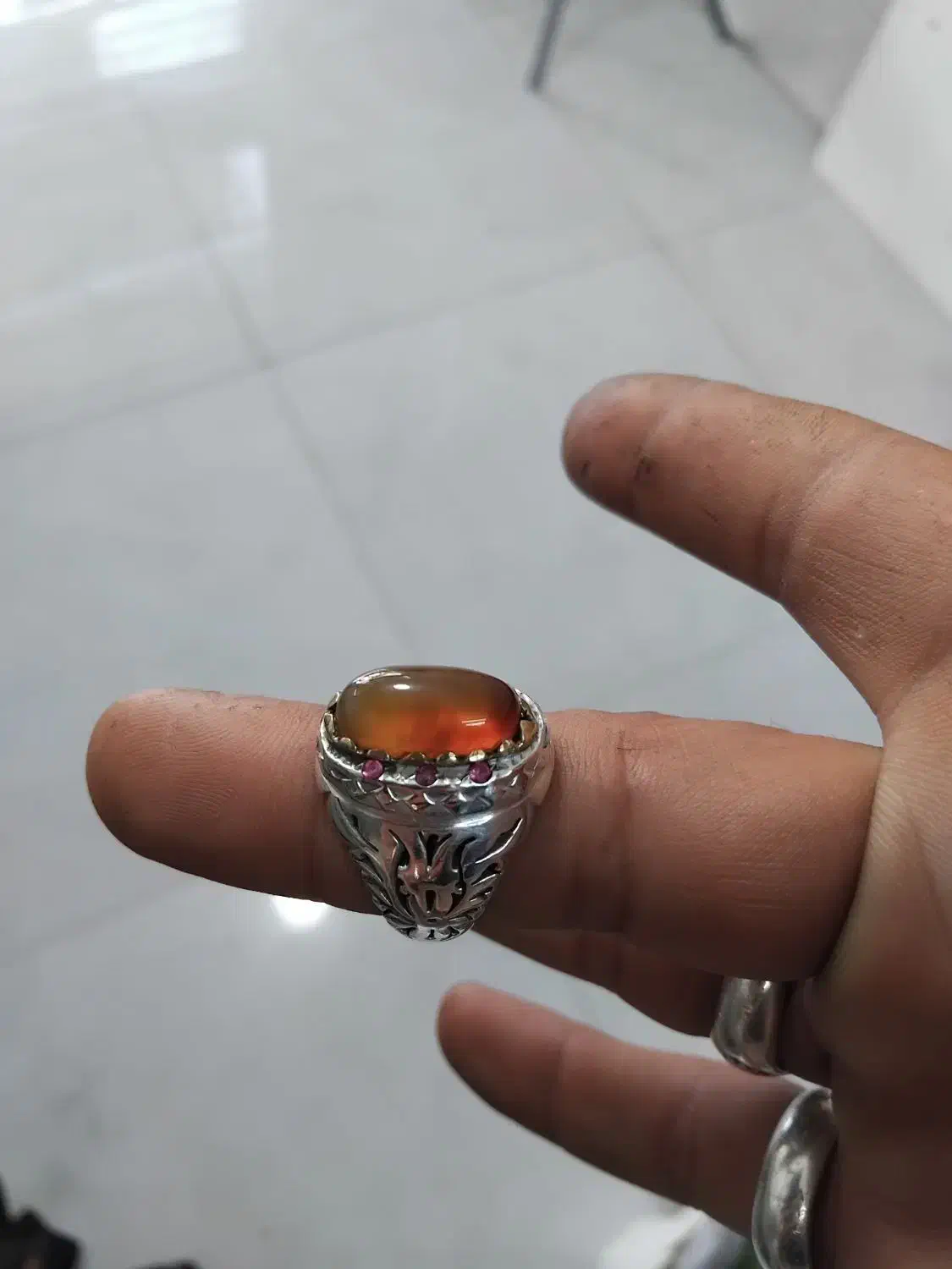 انگشتر عقیق یمن|جواهرات|گنبد کاووس, |دیوار