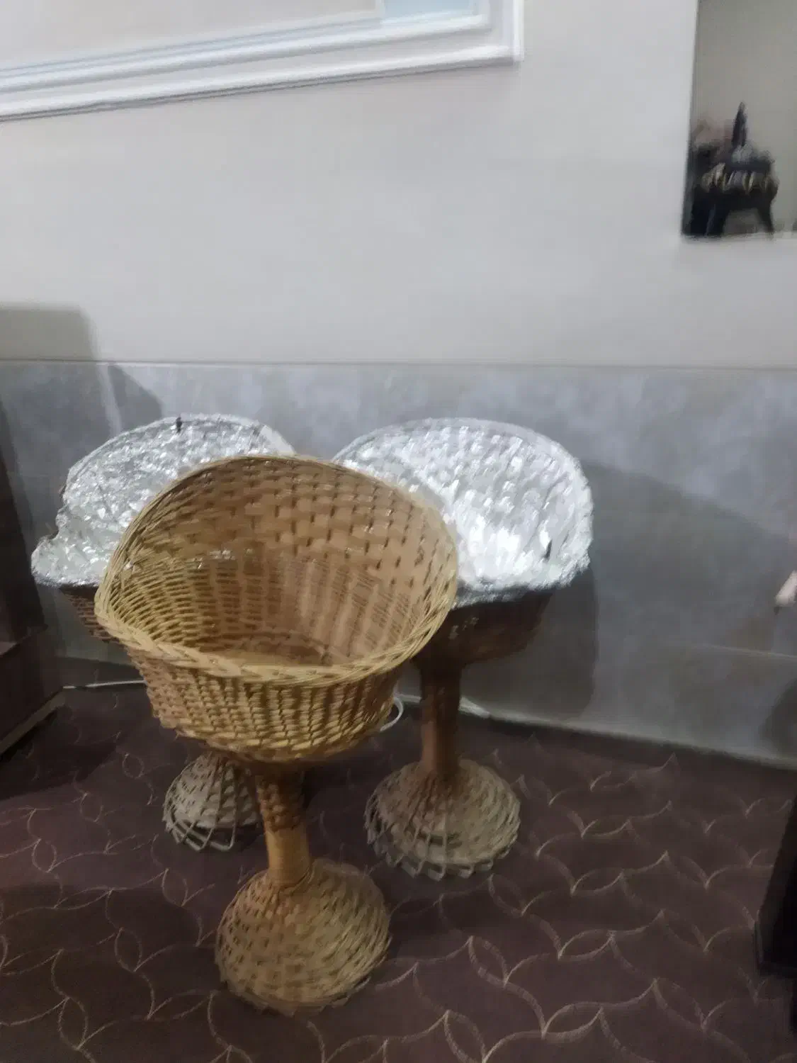 سبد بافت حصیری|صنایع دستی و سایر لوازم تزئینی|شیراز, شهرک سعدی|دیوار