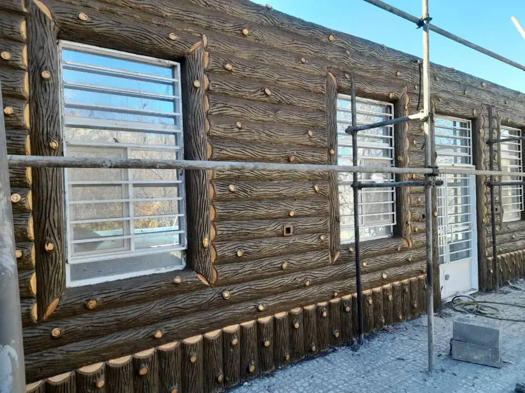 سیمانکاری طرح سنگ فرش نرده باربیکیوآبنما رنگ نما|خدمات پیشه و مهارت|یزد, |دیوار