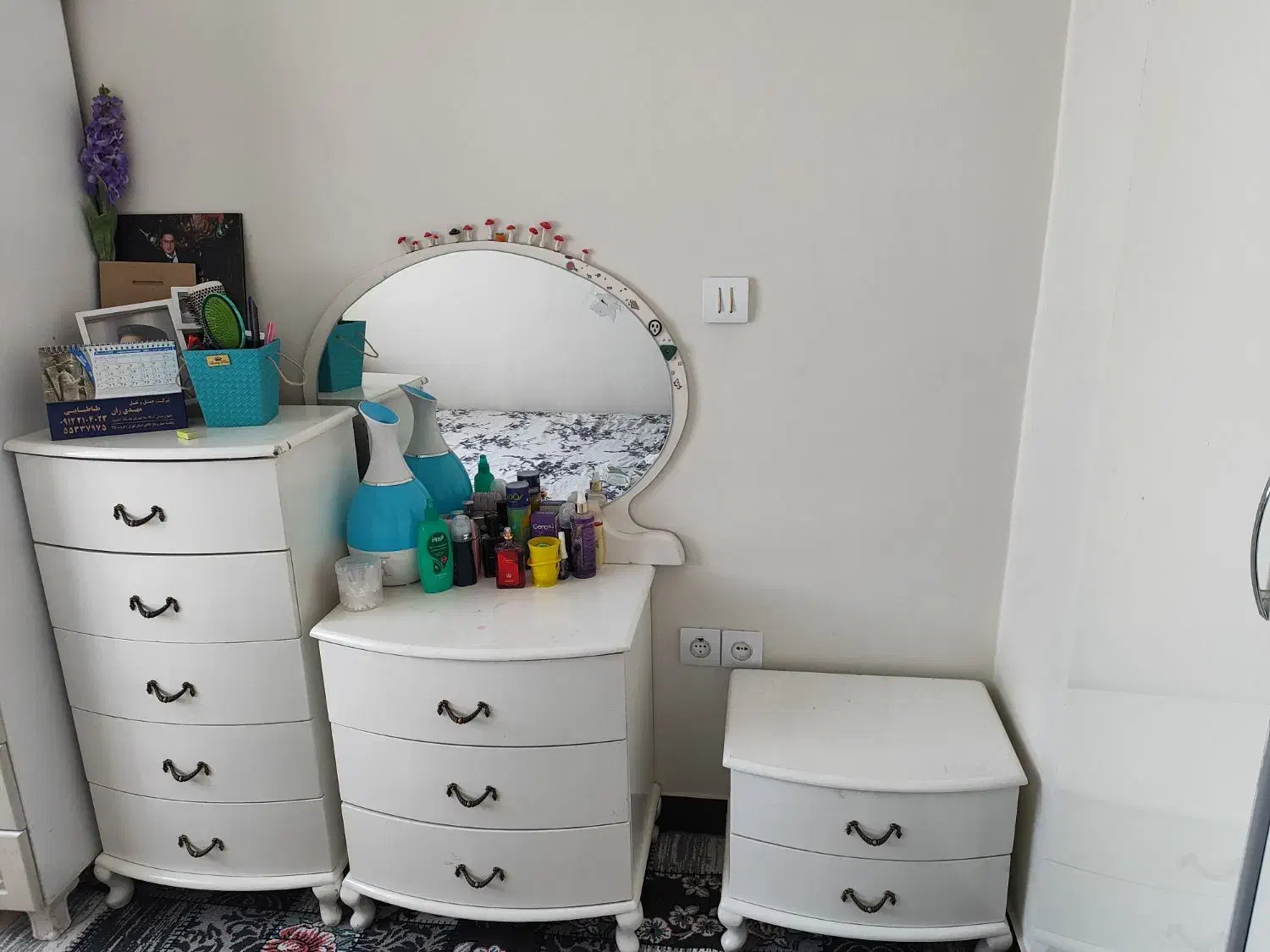 تخت دونفره|تخت و سرویس خواب|تهران, والفجر (افسریه)|دیوار