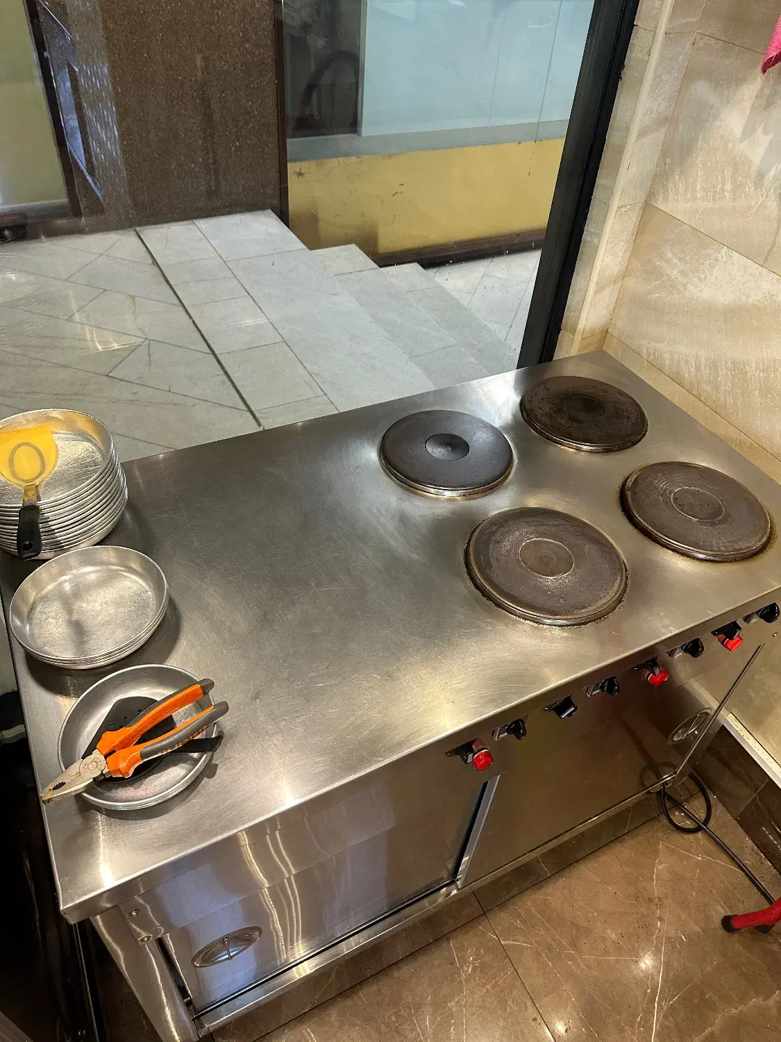 اجاق گاز برقی ۴ شعله تمام استیل|اجاق گاز و لوازم برقی پختوپز|تهران, امانیه|دیوار