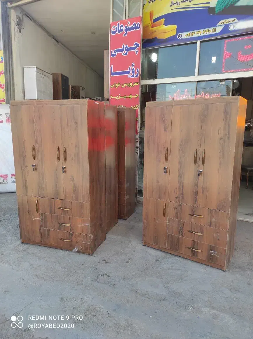 کمد لباسی ۴ درب با ۳ کشوی جادار// عرض 100|جاکفشی، کمد، دراور|خمینی‌شهر, |دیوار