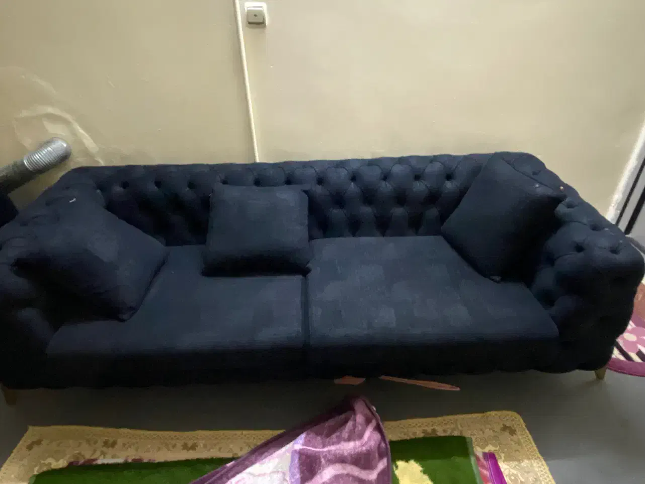 مبل چستر تمام چوب رویه مخمل|مبلمان خانگی و میز عسلی|دامغان, |دیوار