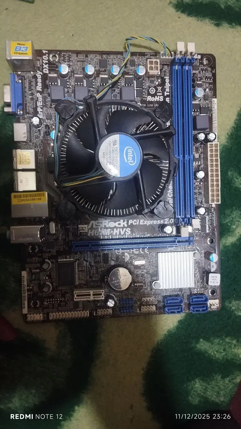 باندل مادربرد h61 با CPU و 4 گیگ رم و پاور|قطعات و لوازم جانبی رایانه|تهران, کوهک|دیوار