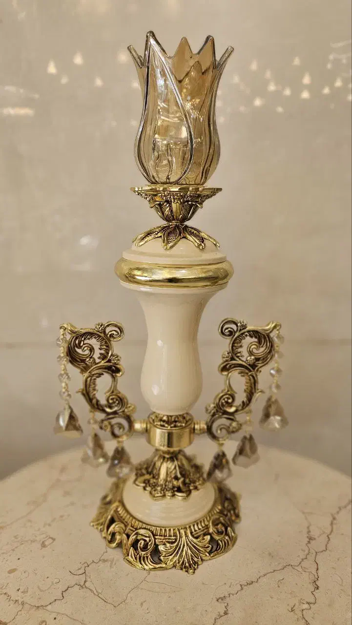 ساعت رومیزی شمعدونن کنارسالنی شمعدان|صنایع دستی و سایر لوازم تزئینی|مشهد, طلاب|دیوار