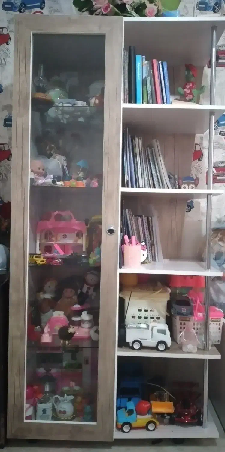 کتابخانه ودکوری|کتابخانه، شلف، قفسه‌های دیواری|محمدشهر, همایون ویلا|دیوار