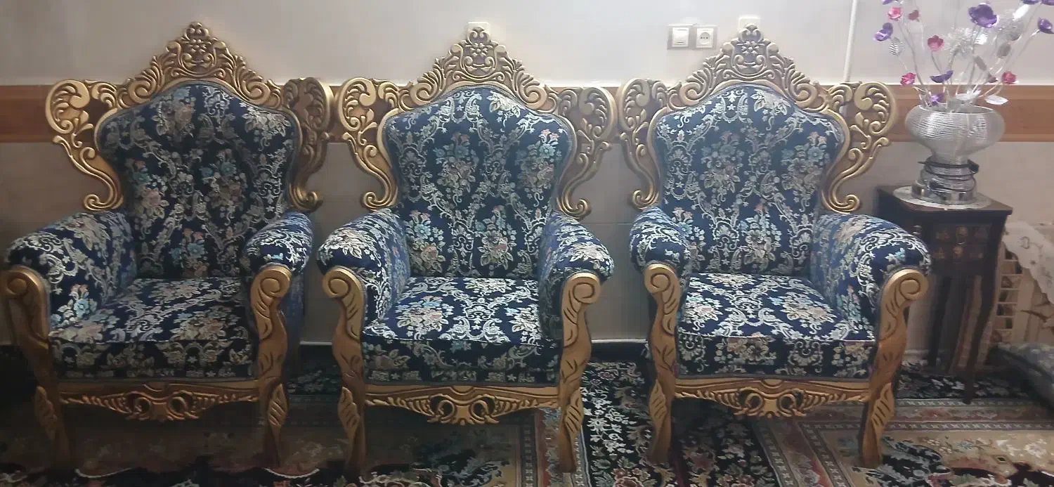 مبل ۹نفره مناسب جهیزیه|مبلمان خانگی و میز عسلی|اقبالیه, |دیوار