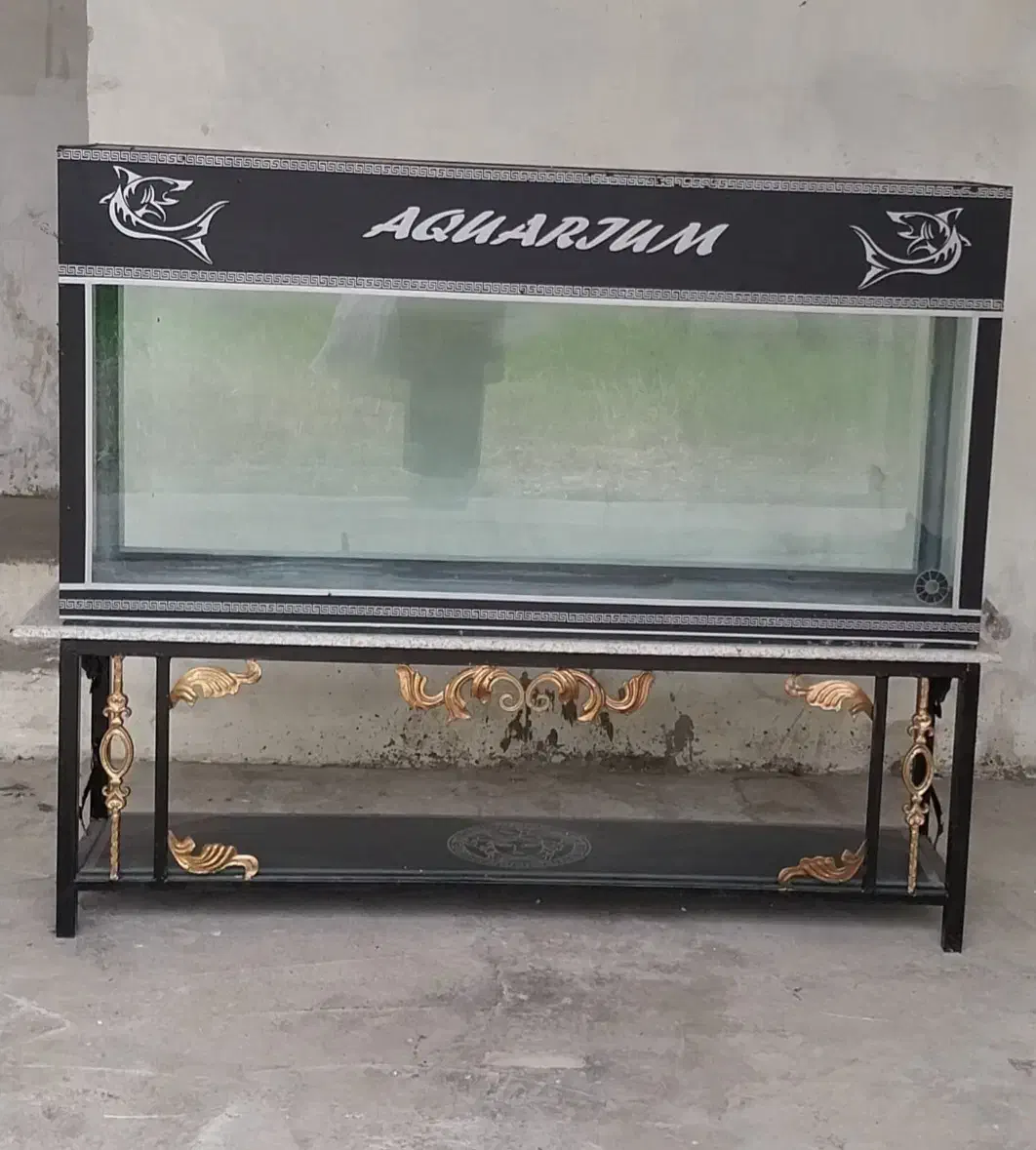 آکواریوم طرح هخامنشی با شیشه ده میل و میز ....|ماهی|دابودشت, |دیوار