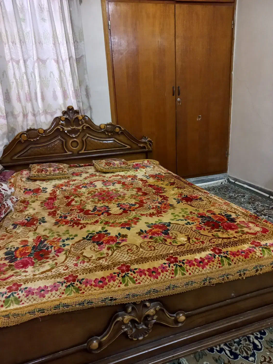 سرویس خواب تمام چوب|تخت و سرویس خواب|اهواز, سلطانمنش|دیوار