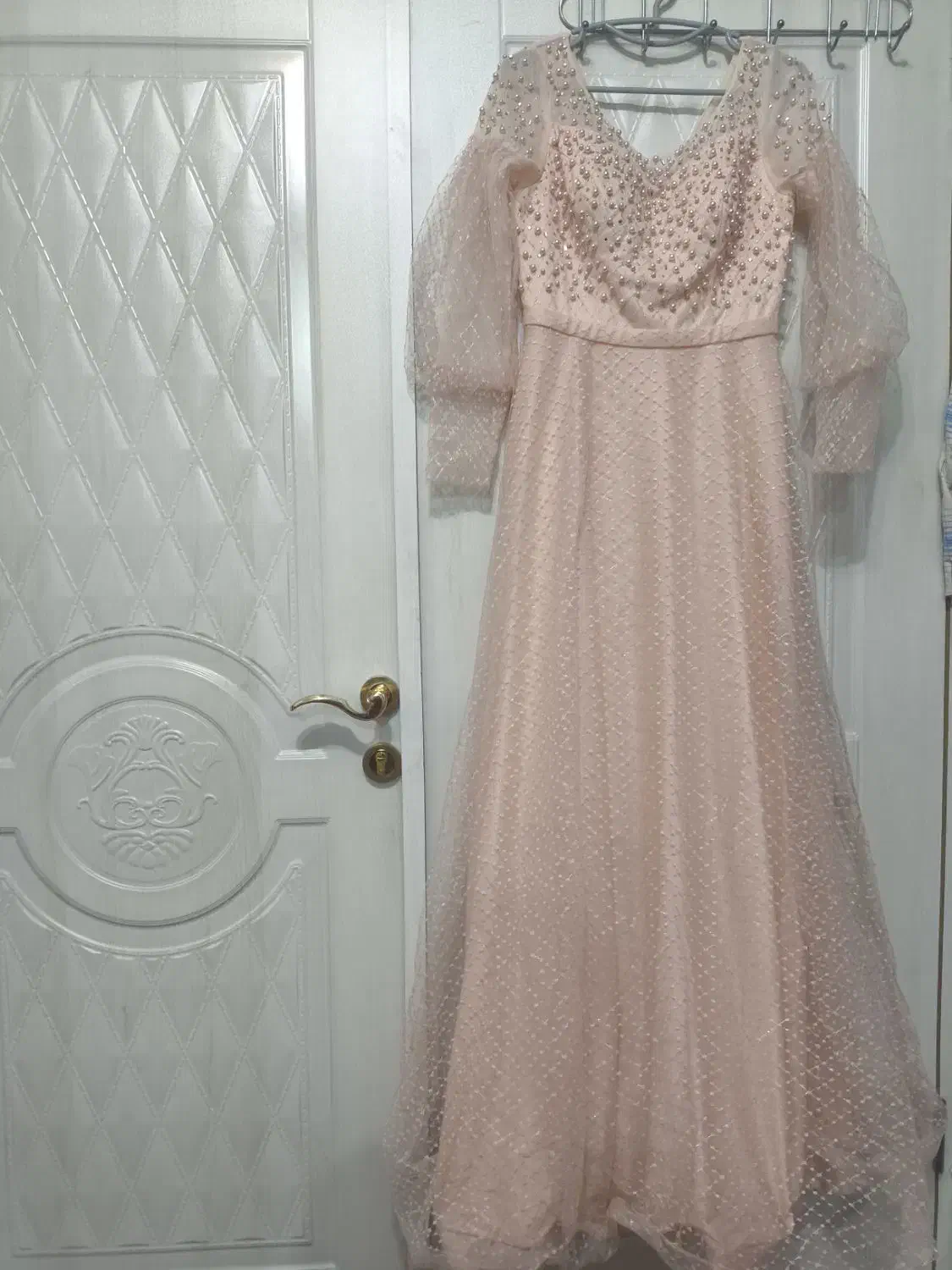 لباس مجلسی کار شده در حد نو|لباس|اسکو, |دیوار