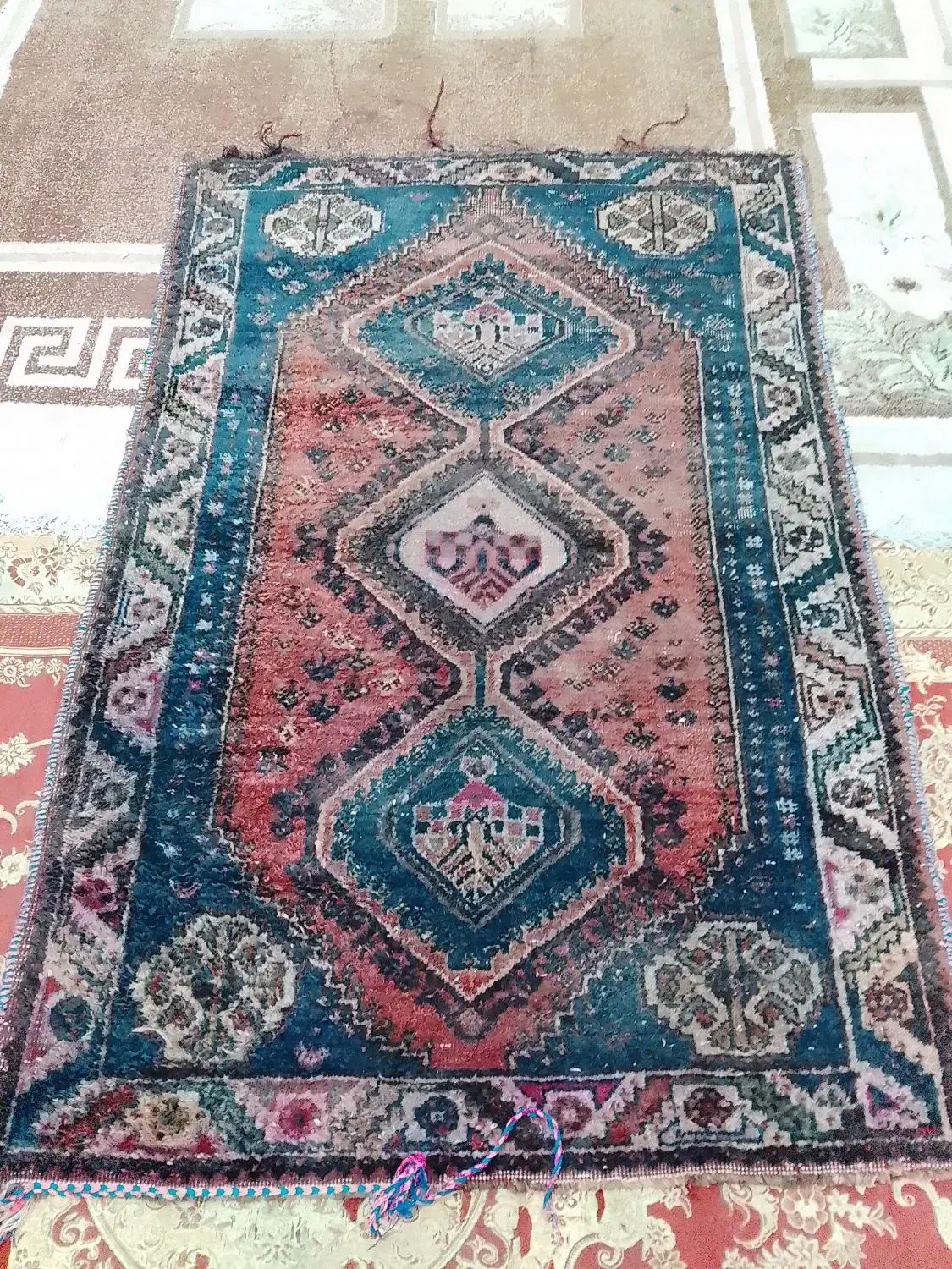 قالیچه دستباف عطیقه|فرش|خرمشهر, |دیوار