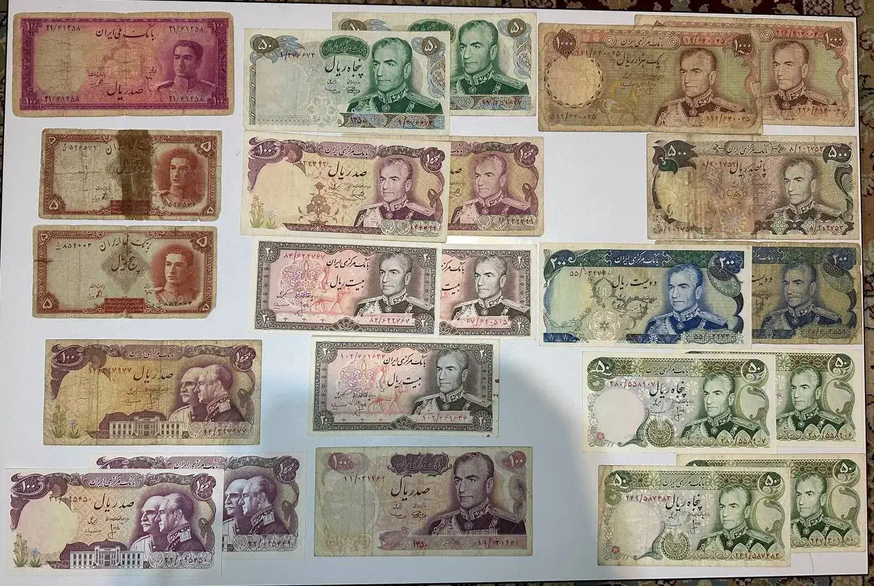 آلبوم اسکناس پهلوی|کلکسیون سکه، تمبر، اسکناس|کرمانشاه, |دیوار