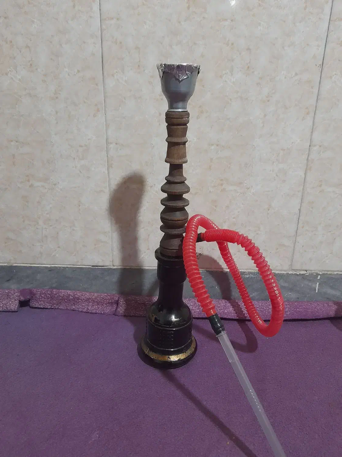 یک عدد قلیون چوبی بفروش میرسد  کام دهی عالی|کلکسیون و سرگرمی|نسیم‌شهر, |دیوار