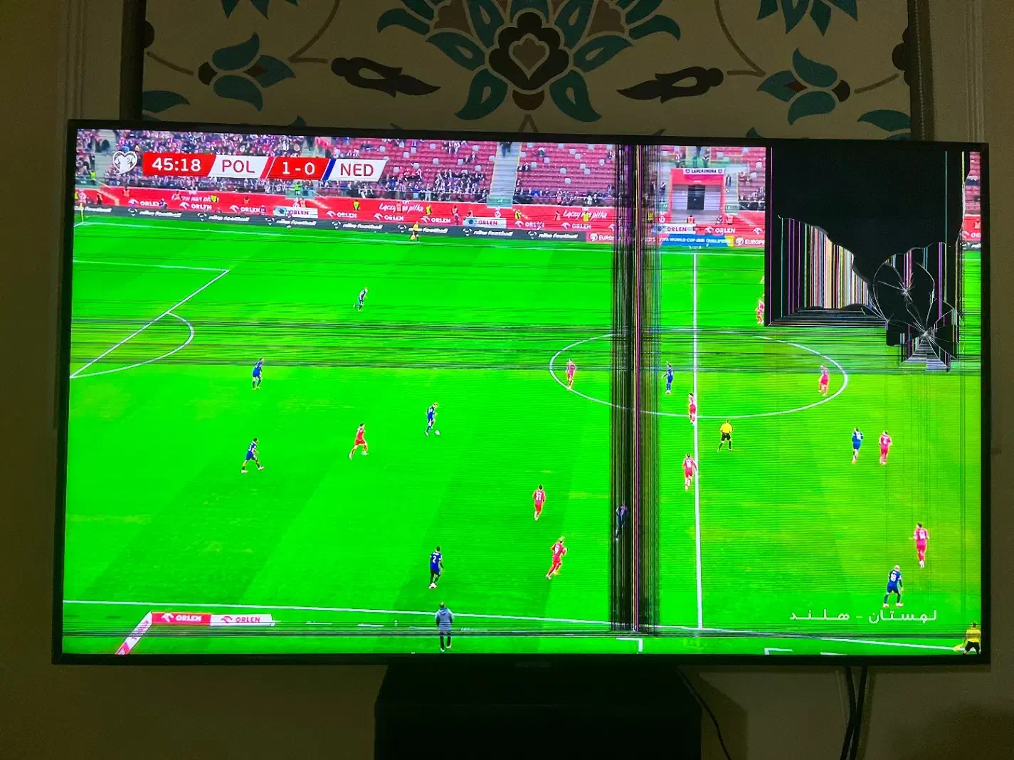 ال ای دی سامسونگ فول اچ دی ۵۵ اینچ باپنل آسیب دیده|تلویزیون و پروژکتور|بابل, |دیوار