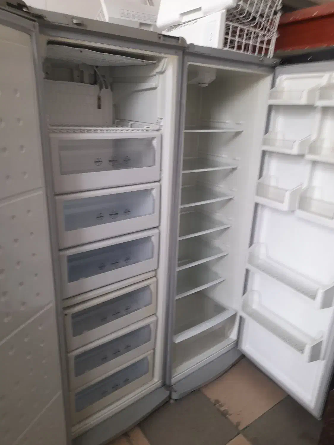 یخچال  دوقلوی نقره ایی سینجر|یخچال و فریزر|الیگودرز, |دیوار