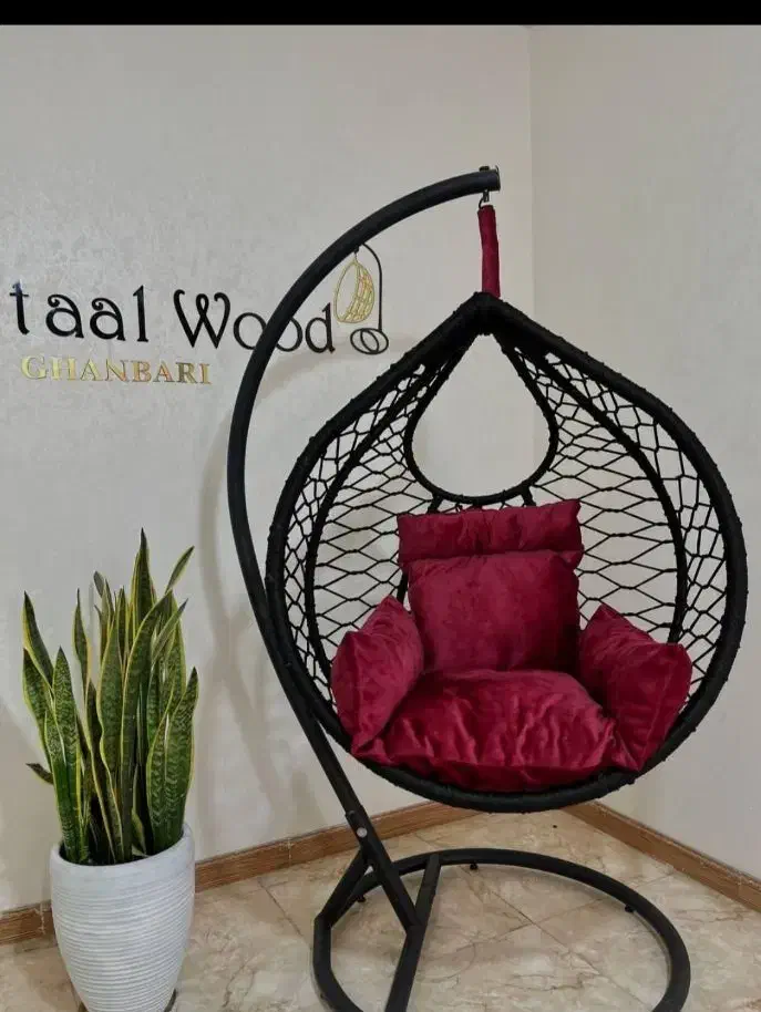 مدل اشکی تاب ریلکسی پایه فلزی عمده|مبلمان خانگی و میز عسلی|خرمآباد, |دیوار