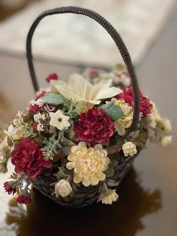 سبد گل مصنوعی|گل مصنوعی|نقده, |دیوار