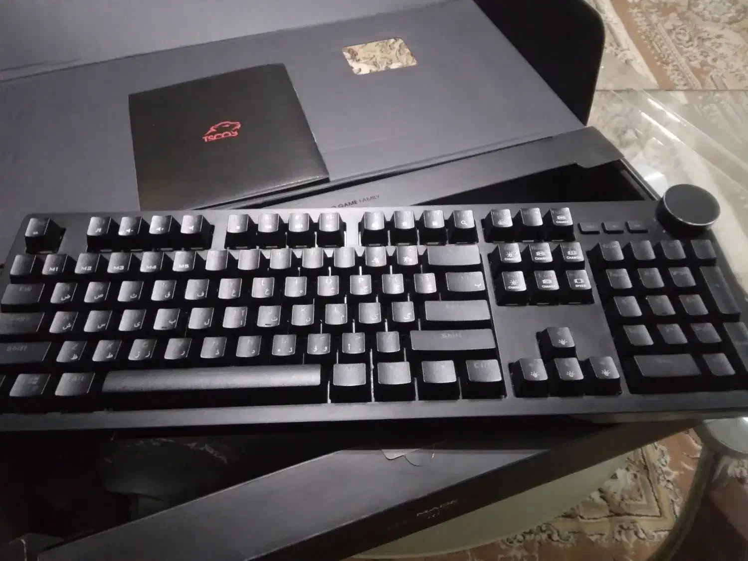 کیبورد آرجی بی گیمینگ سنگین|قطعات و لوازم جانبی رایانه|رشت, منظریه|دیوار