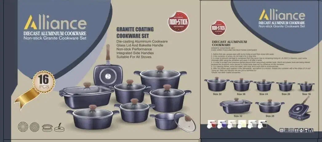 سرویس قابلمه چدن گرانیت آلیانس|ظروف پخت‌وپز|مشهد, ولیعصر (شهرک غرب)|دیوار