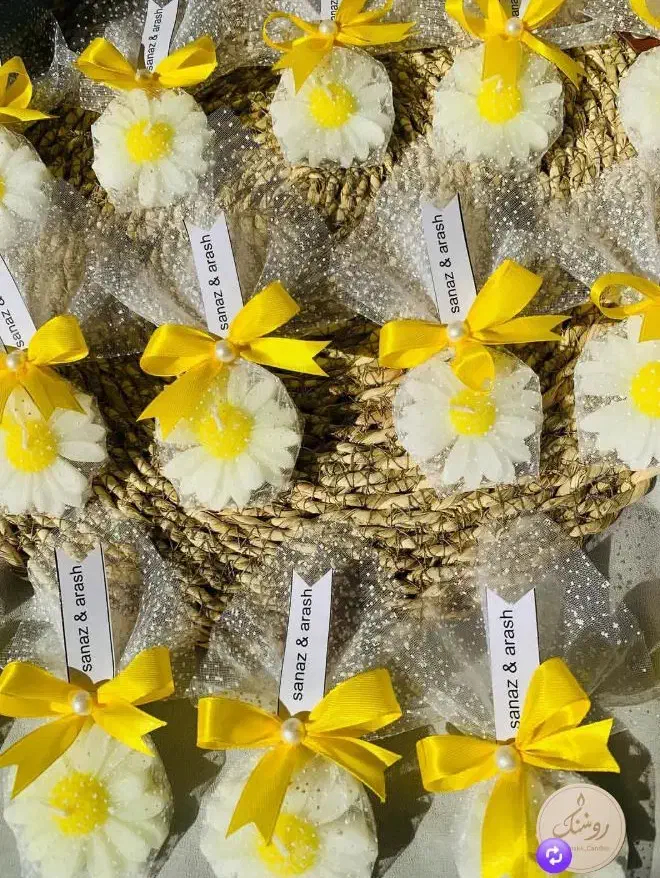 گیفت عروس شمع بابونه|صنایع دستی و سایر لوازم تزئینی|مینودشت, |دیوار