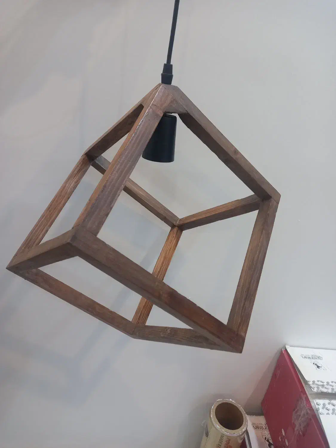 آویز چوبی|لوستر و چراغ آویز|تهران, تهران‌نو|دیوار