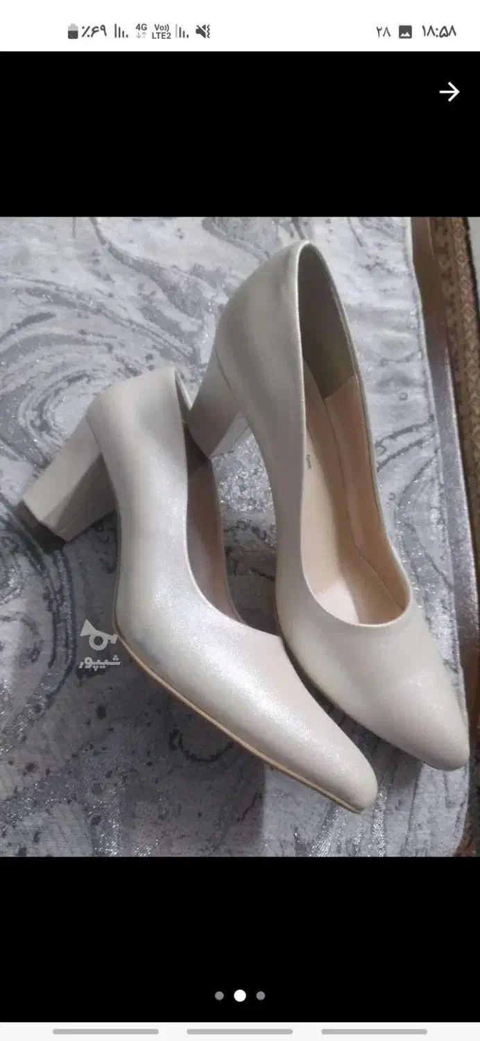 کفش مجلسی سایز۴۰ نوهست هنوزنپوشیدم|کیف، کفش، کمربند|ساری, |دیوار