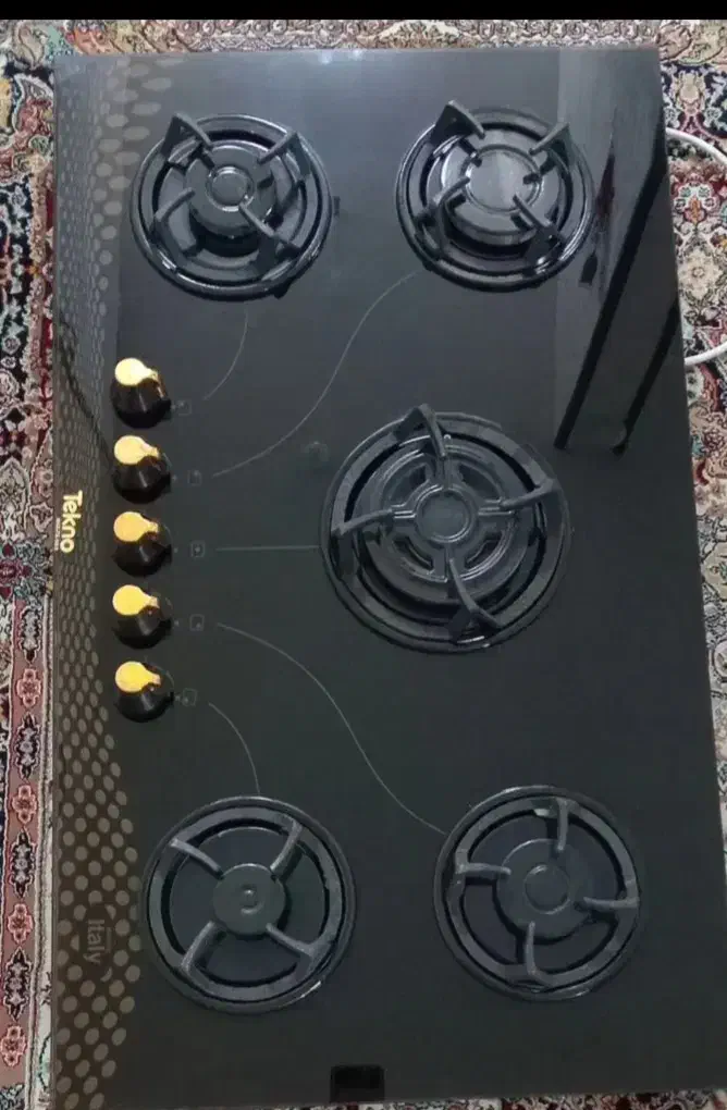 گاز صفحه ای تکنو ۵شعله|اجاق گاز و لوازم برقی پختوپز|فولادشهر, C8|دیوار