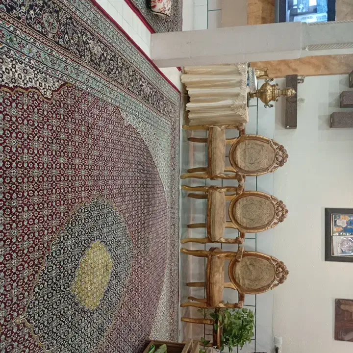 مبل هشت نفره چوبی سلطنتی|مبلمان خانگی و میز عسلی|داران, |دیوار