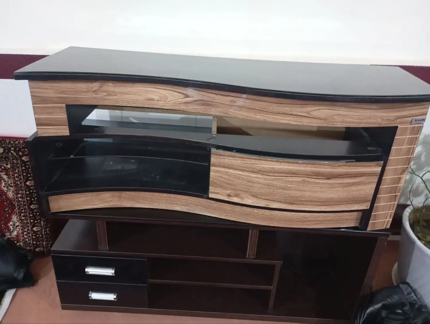 دوتا میز تلویزون|میز تلویزیون|آذرشهر, |دیوار