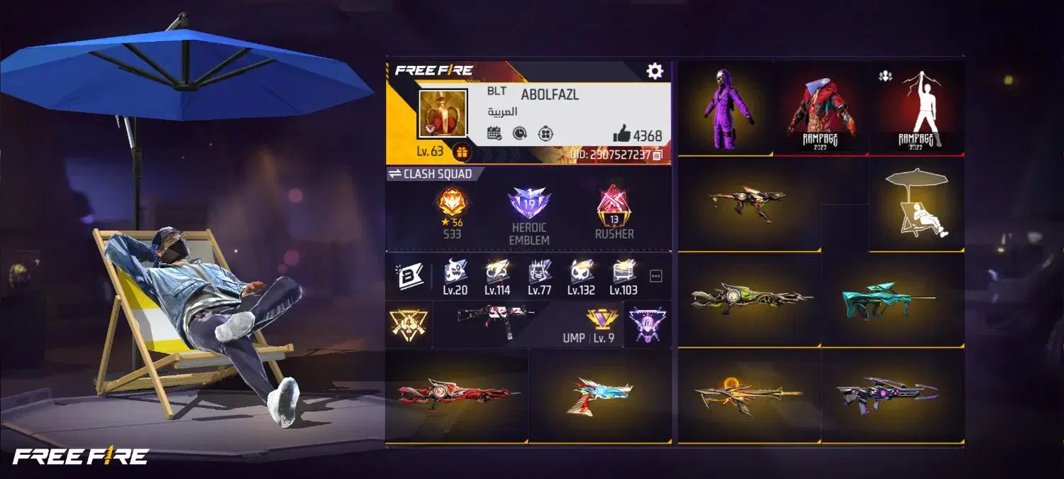 اکانت فری فایر|کنسول، بازی ویدئویی و آنلاین|بندر انزلی, گمرک|دیوار