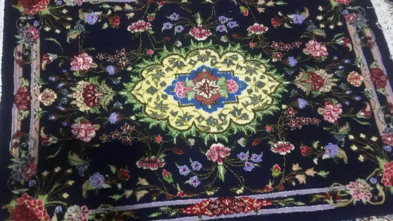 فرش کاشان 1متردر1متردرنیم|فرش|کرمانشاه, |دیوار