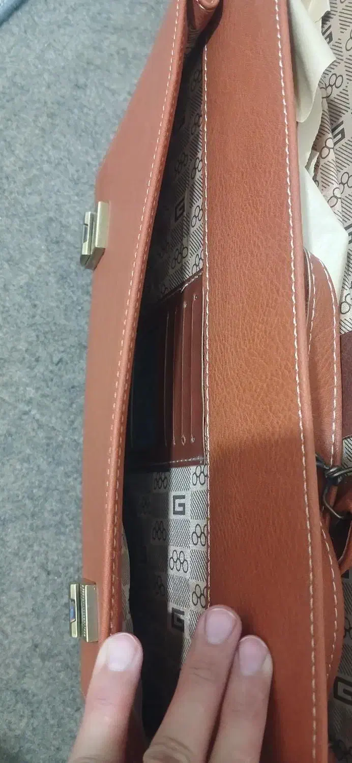 کیف اداری چرم صنعتی فلوتر عسلی|کیف، کفش، کمربند|مشهد, شهید هاشمی نژاد|دیوار