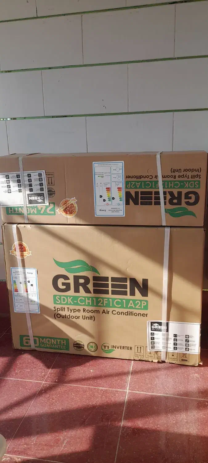 فروش کولر گازی ۱۲ گرین اینورتر|کولر گازی و فنکوئل|نجفآباد, جوزدان|دیوار