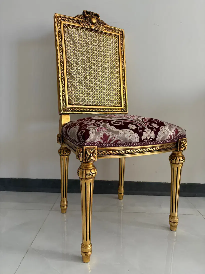 تک صندلی چوب راش ،حصیری ،ورق طلا|میز و صندلی غذاخوری|تهران, ازگل|دیوار