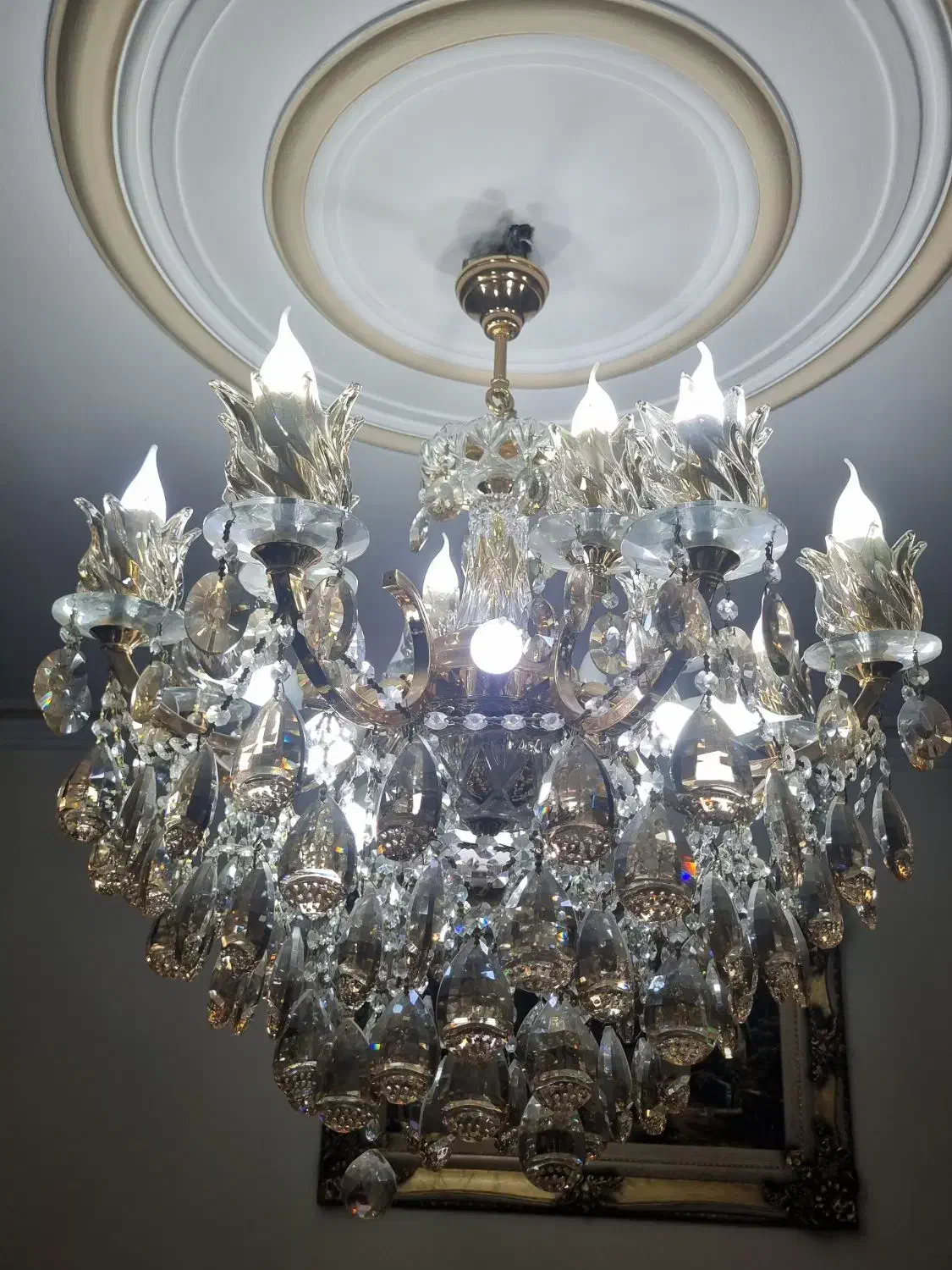 لوستر کریستال|لوستر و چراغ آویز|تهران, شهرک ولیعصر جنوبی|دیوار