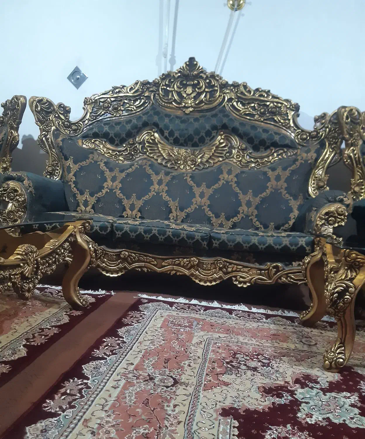 مبل سلطنتی ۹ نفره  (قیمت توافقی)|مبلمان خانگی و میز عسلی|میاندوآب, |دیوار