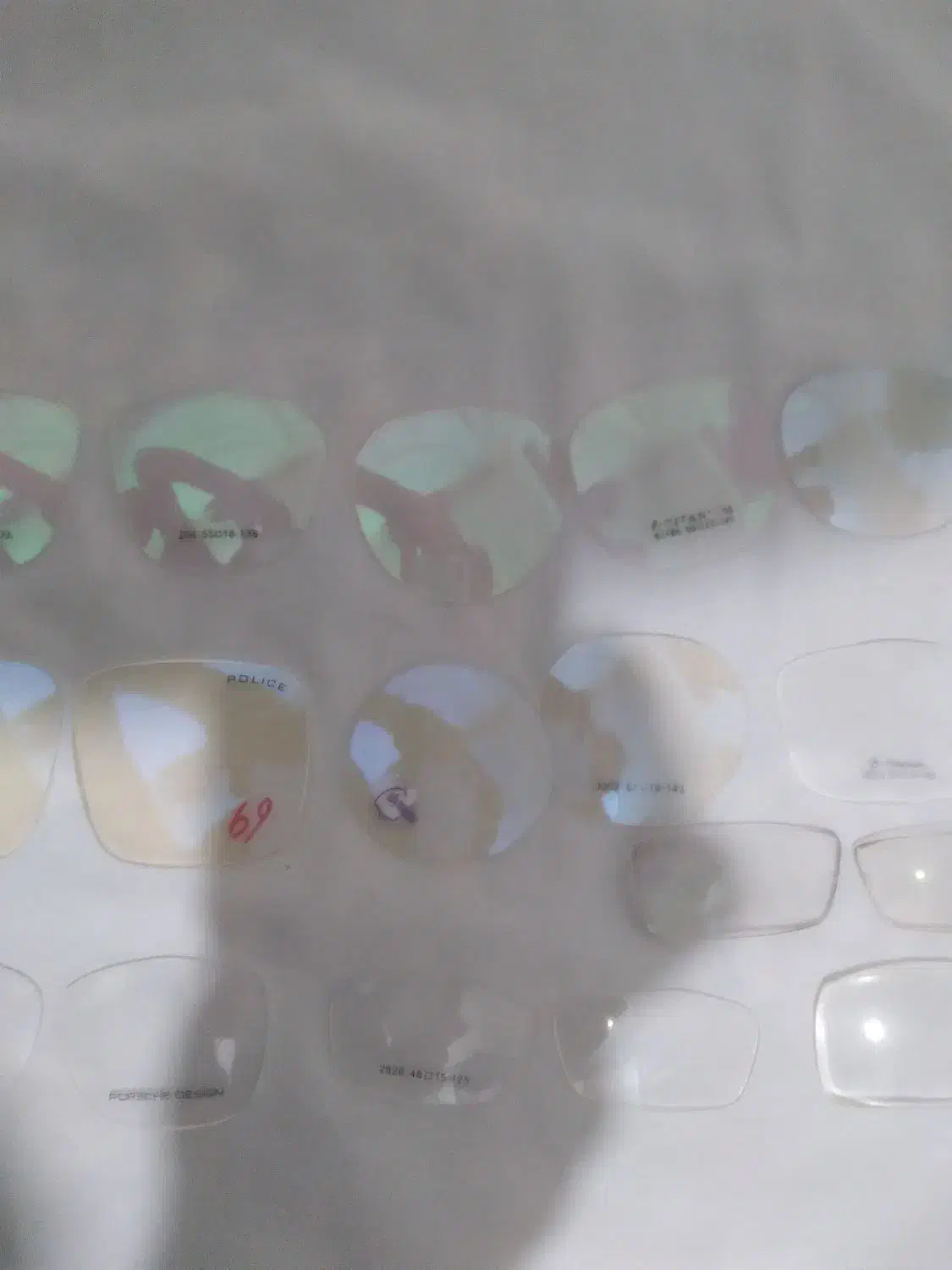 شیشه عینک رنگی ذره بینی ۷رنگ.طلقی اصل|آرایشی، بهداشتی، درمانی|ارومیه, |دیوار